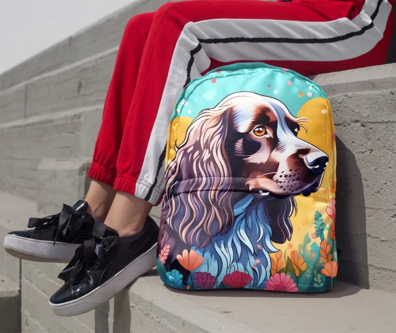 Teen Best Friend Field Spaniel Dog Delight Minimalist Backpack 1