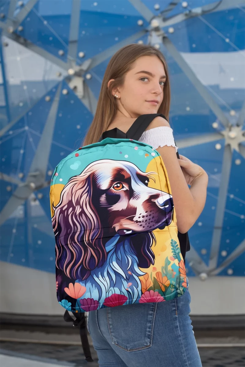Teen Best Friend Field Spaniel Dog Delight Minimalist Backpack 2