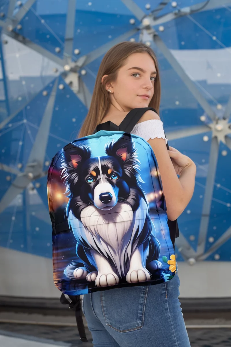 Teen Birthday Bliss Collie Rough and Smooth Delight Minimalist Backpack 2