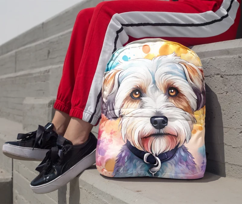 Teen Birthday Bliss Dandie Dinmont Terrier Joy Minimalist Backpack 1