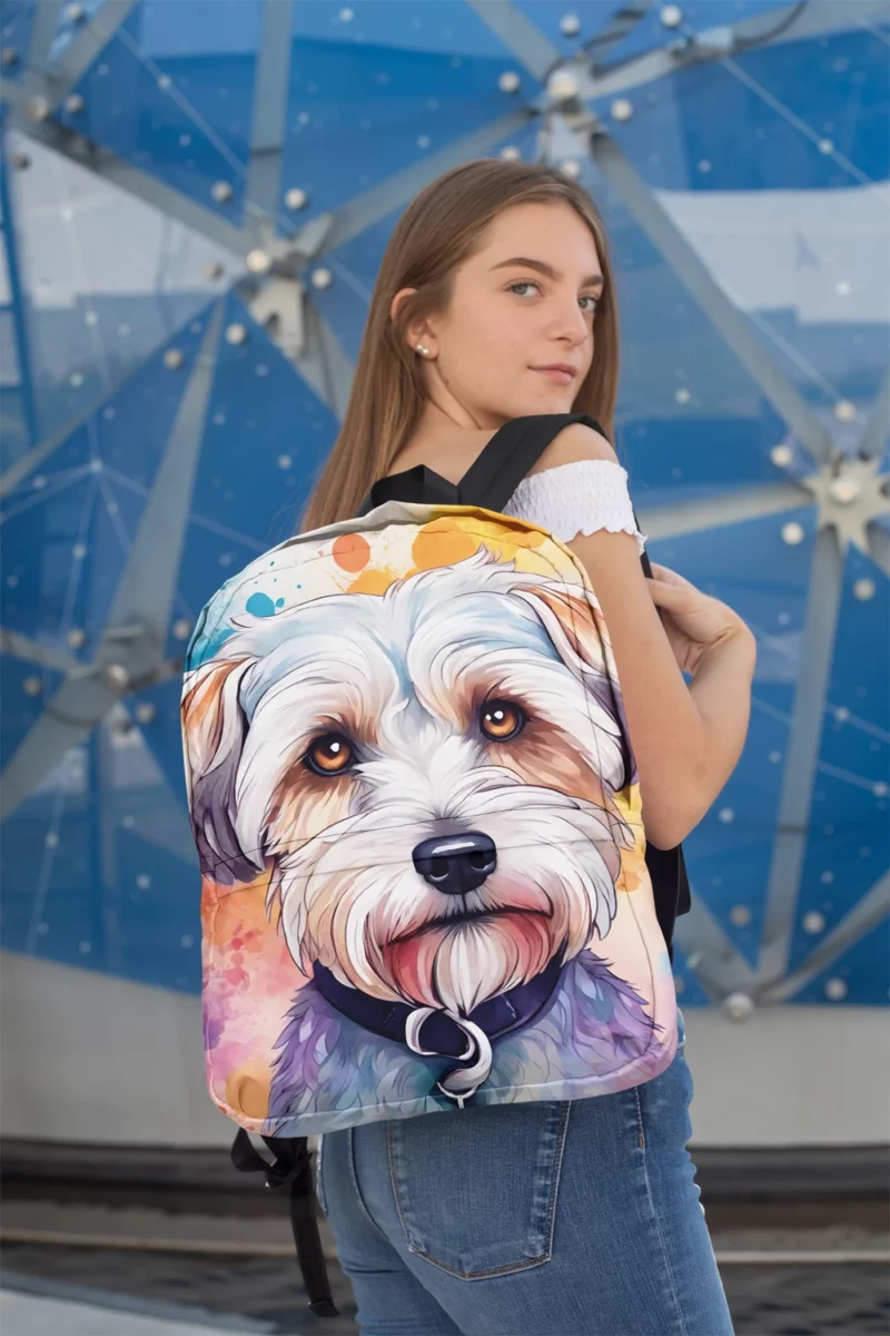 Teen Birthday Bliss Dandie Dinmont Terrier Joy Minimalist Backpack 2