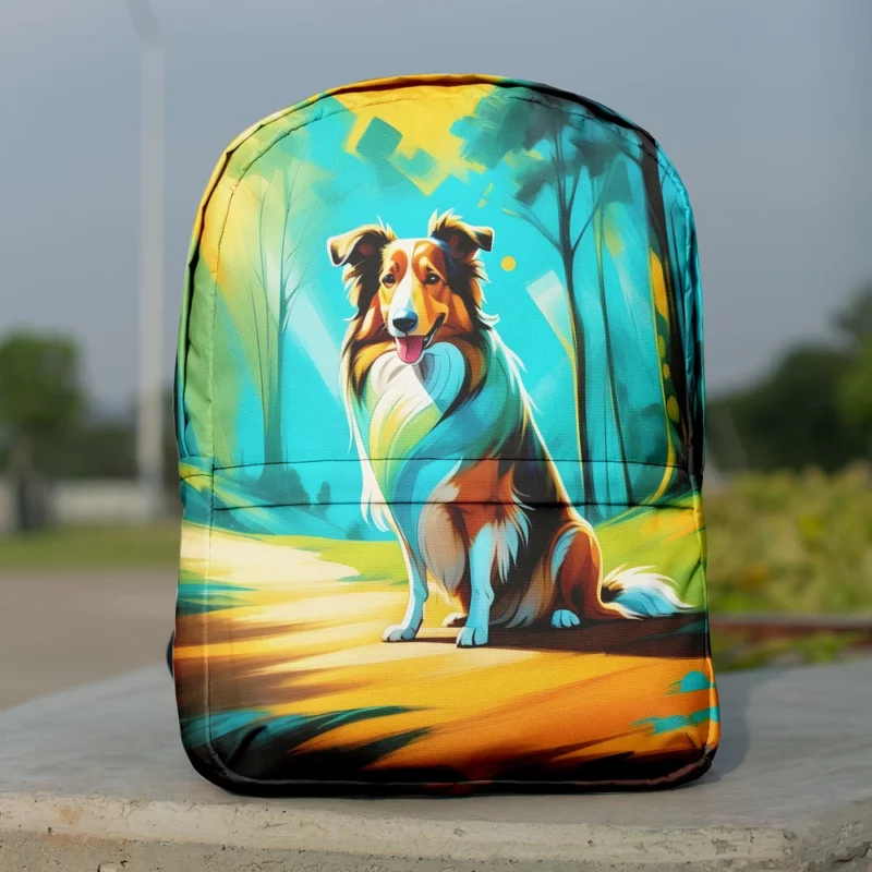 Teen Birthday Present Collie Rough and Smooth Joy Minimalist Backpack