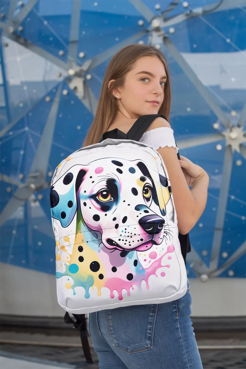 Teen Birthday Present Dalmatian Magic Minimalist Backpack 2
