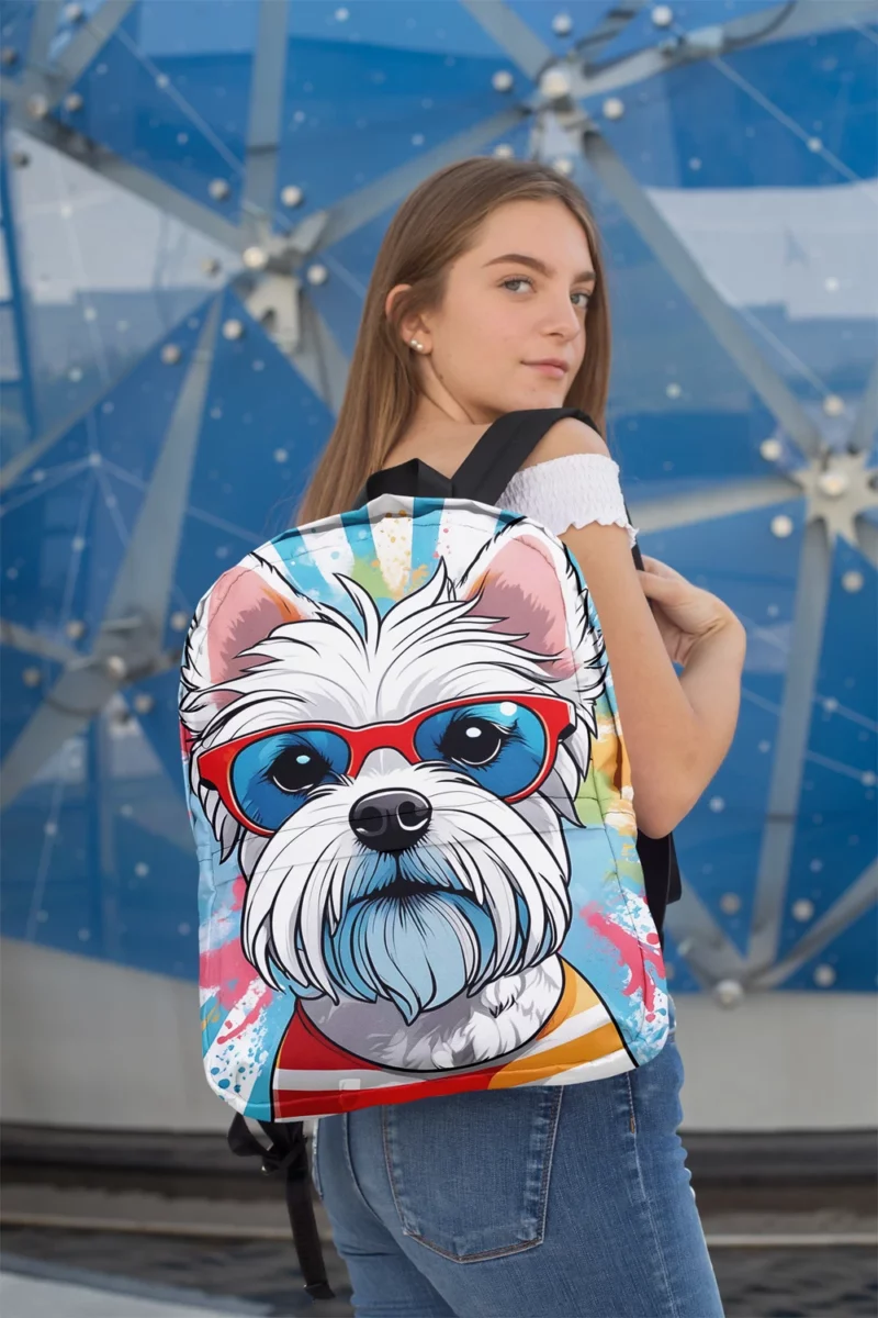 Teen Birthday Present Dandie Dinmont Terrier Magic Minimalist Backpack 2