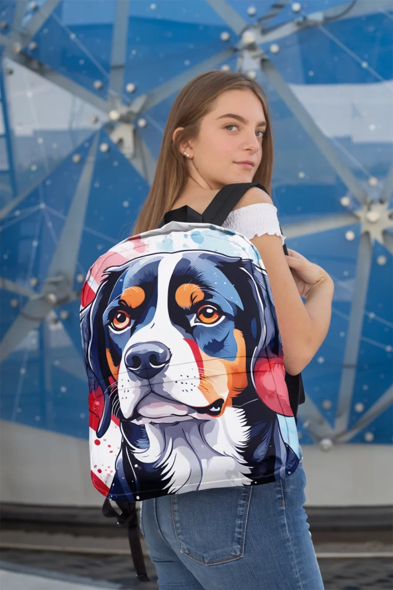 Teen Birthday Present Entlebucher Mountain Dog Magic Minimalist Backpack 2
