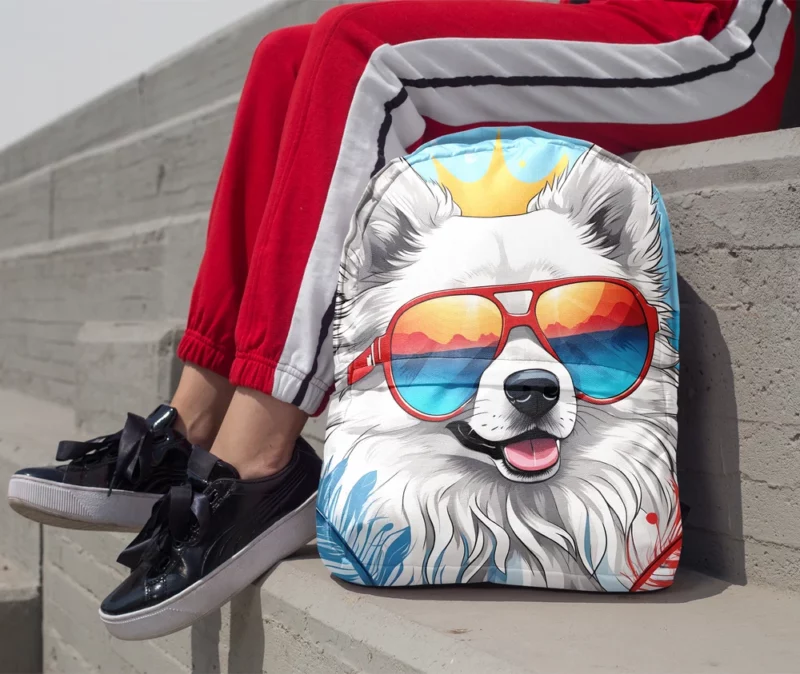 Teen Birthday Present Finnish Lapphund Dog Magic Minimalist Backpack 1