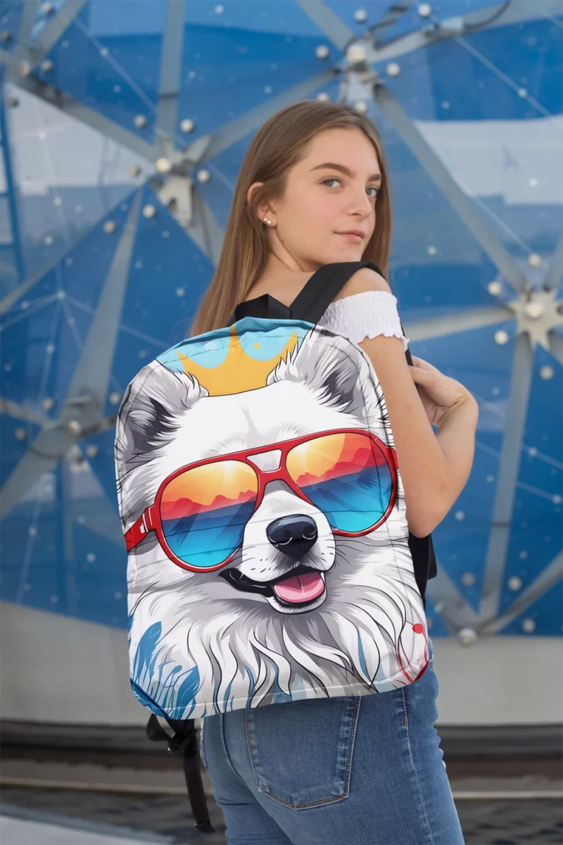 Teen Birthday Present Finnish Lapphund Dog Magic Minimalist Backpack 2