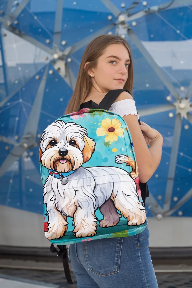 Teen Dandie Dinmont Terrier Pal Birthday Joy Minimalist Backpack 2