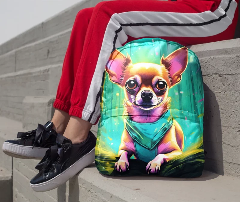 Teen Delight Chihuahua Dog Magic Minimalist Backpack 1