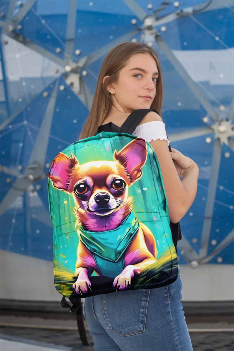 Teen Delight Chihuahua Dog Magic Minimalist Backpack 2