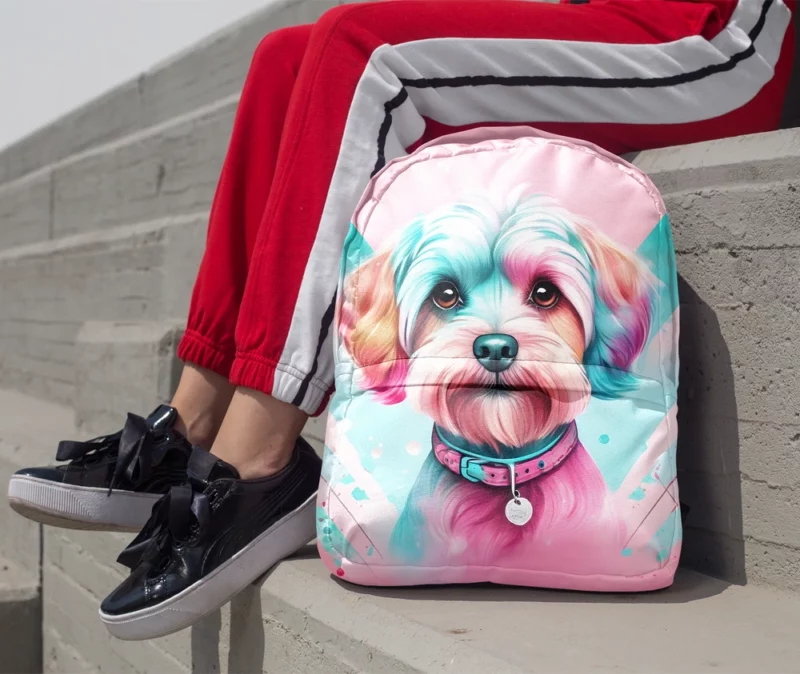 Teen Furry Companion Dandie Dinmont Terrier Love Minimalist Backpack 1