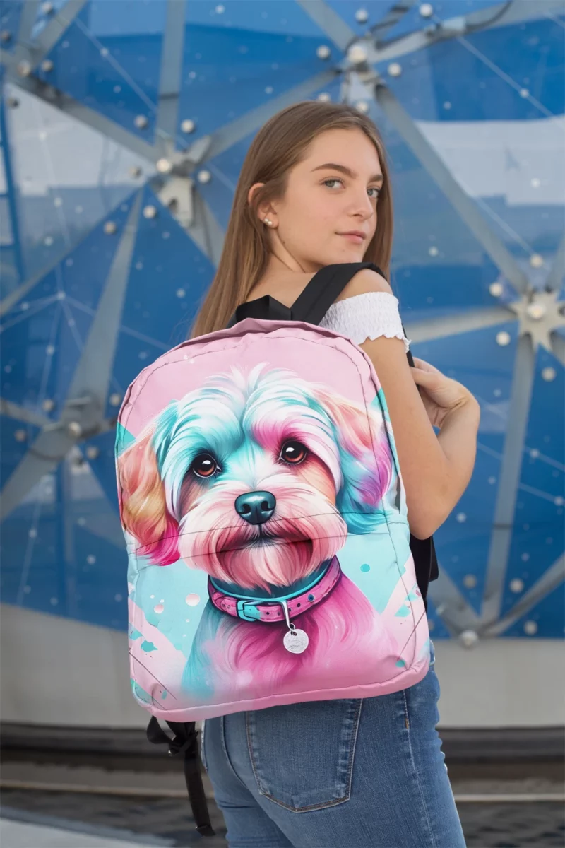 Teen Furry Companion Dandie Dinmont Terrier Love Minimalist Backpack 2