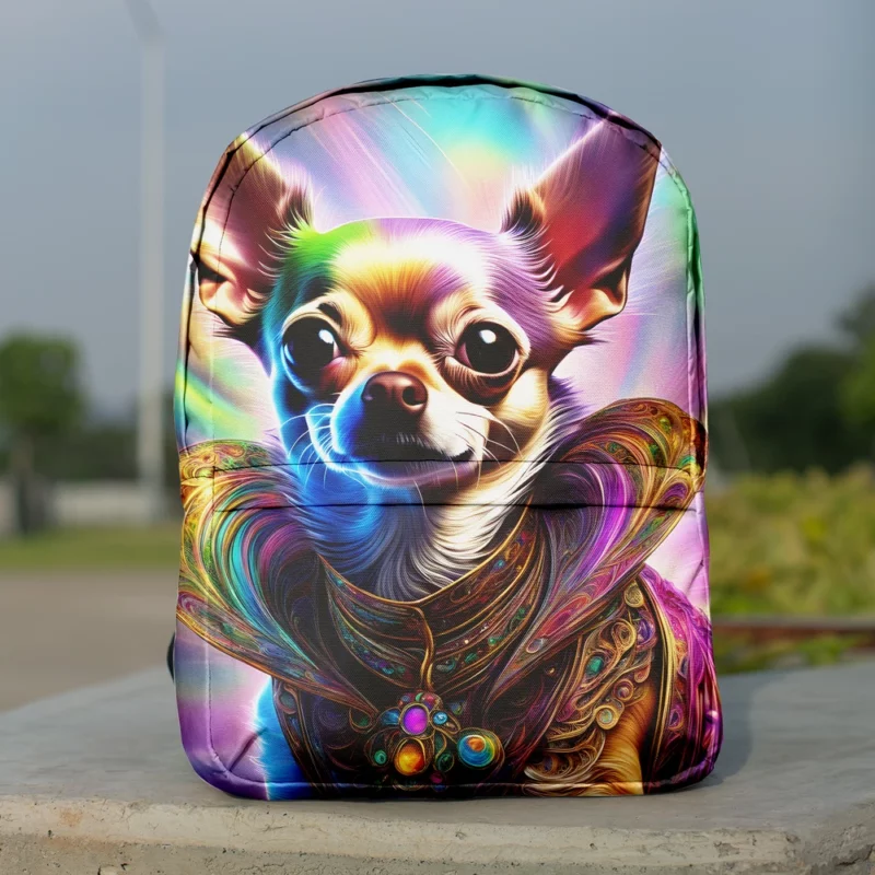 Teen Furry Pal Chihuahua Dog Love Minimalist Backpack