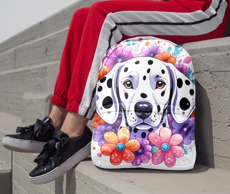 Teen Home Decor Dalmatian Charm Minimalist Backpack 1