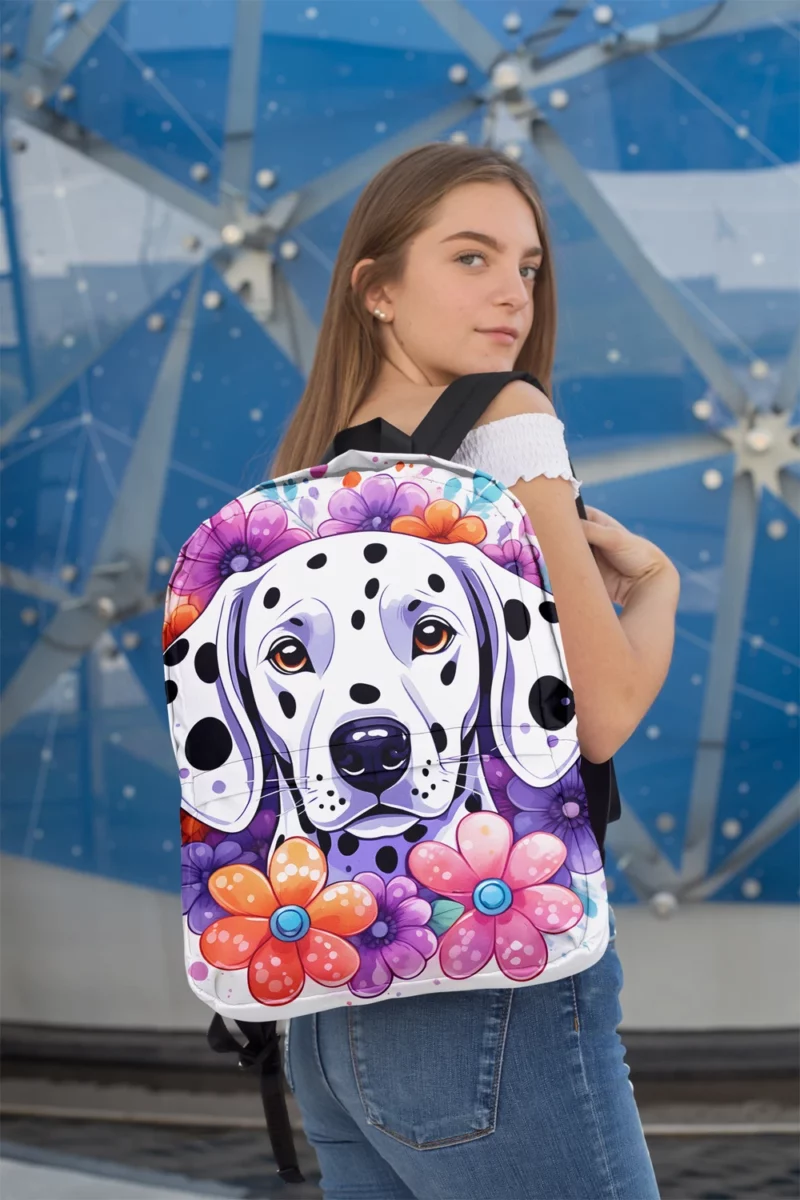 Teen Home Decor Dalmatian Charm Minimalist Backpack 2