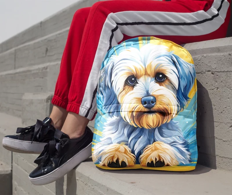 Teen Home Decor Dandie Dinmont Terrier Elegance Minimalist Backpack 1