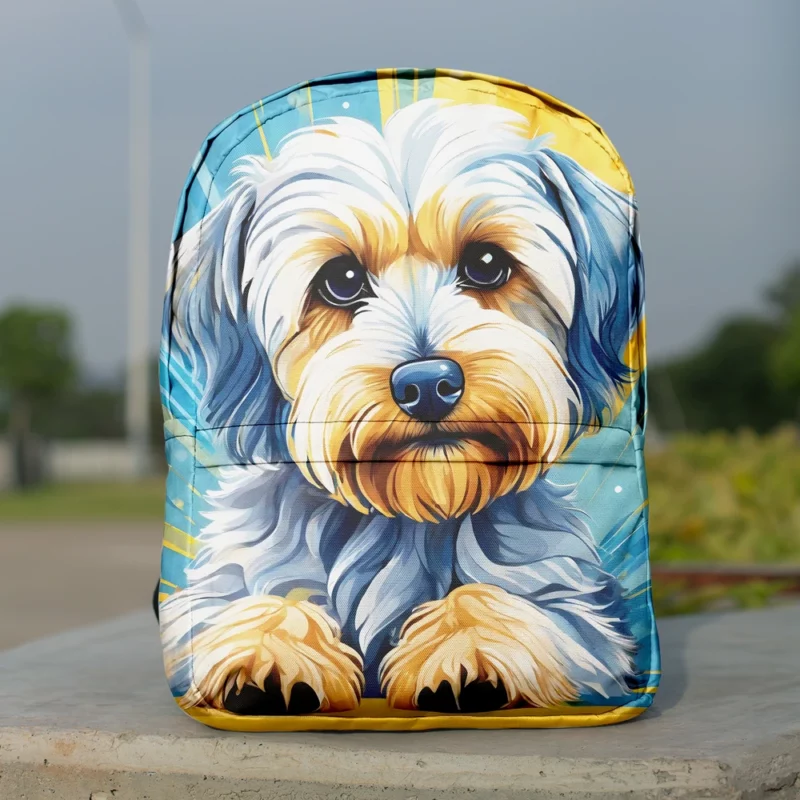 Teen Home Decor Dandie Dinmont Terrier Elegance Minimalist Backpack