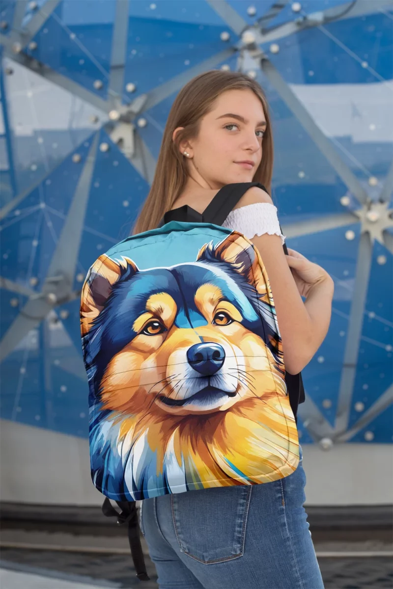Teen Home Decor Finnish Lapphund Elegance Minimalist Backpack 2