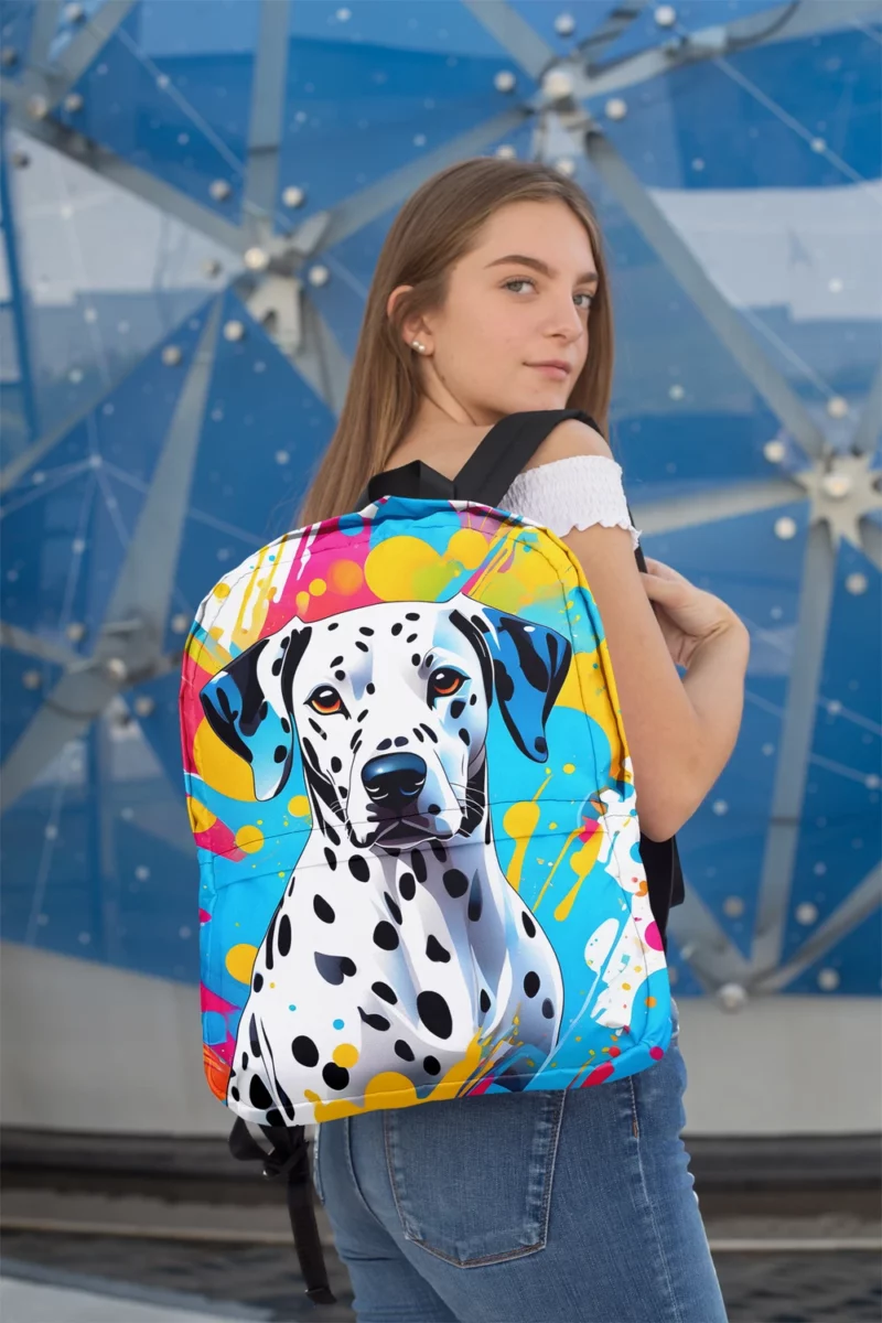 Teen Stylish Home Dalmatian Decor Minimalist Backpack 2