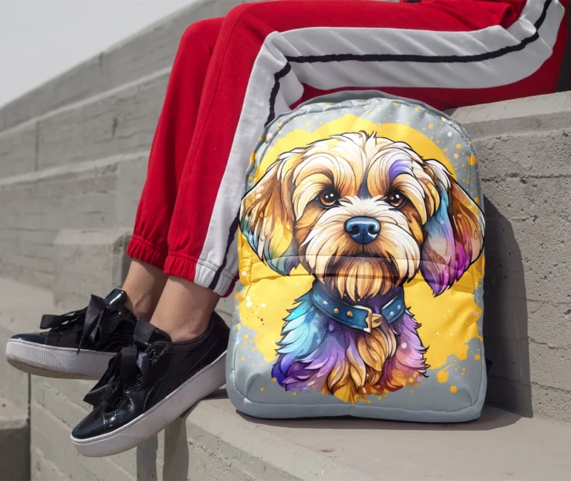 Teen Stylish Home Dandie Dinmont Terrier Decor Minimalist Backpack 1
