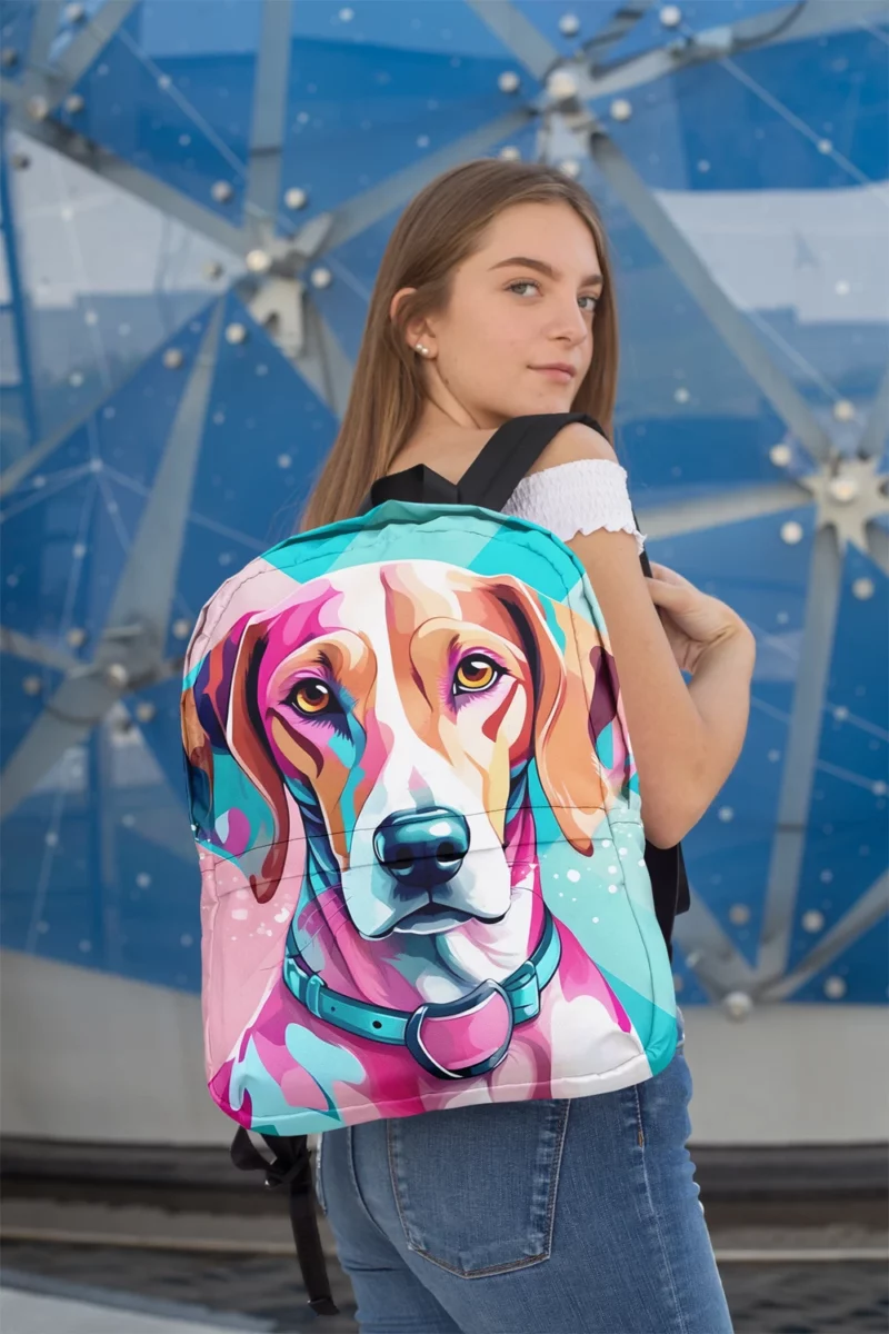 Teen Stylish Home English Foxhound Decor Minimalist Backpack 2