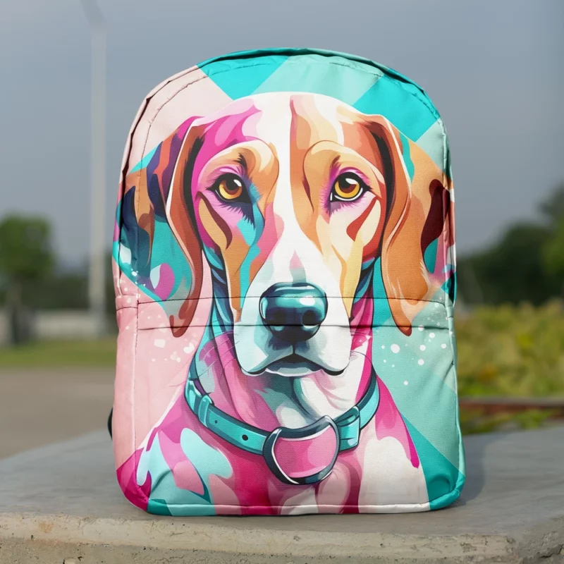 Teen Stylish Home English Foxhound Decor Minimalist Backpack