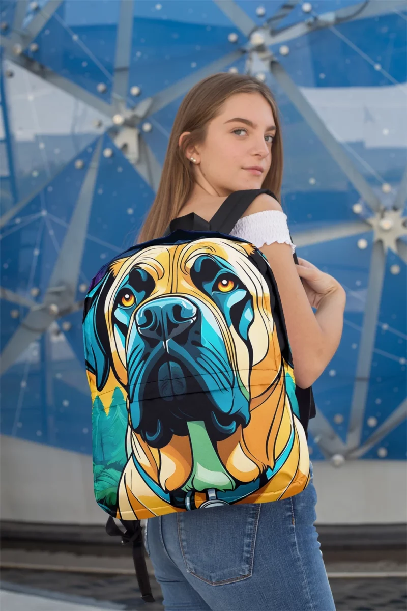 Teen Stylish Home English Mastiff Decor Minimalist Backpack 2