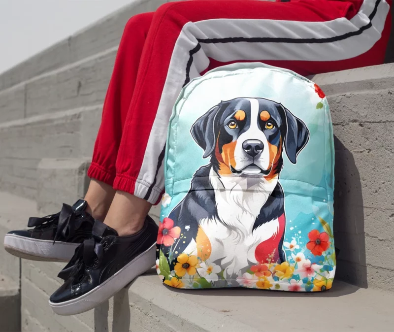 Teen Stylish Home Entlebucher Mountain Dog Decor Minimalist Backpack 1