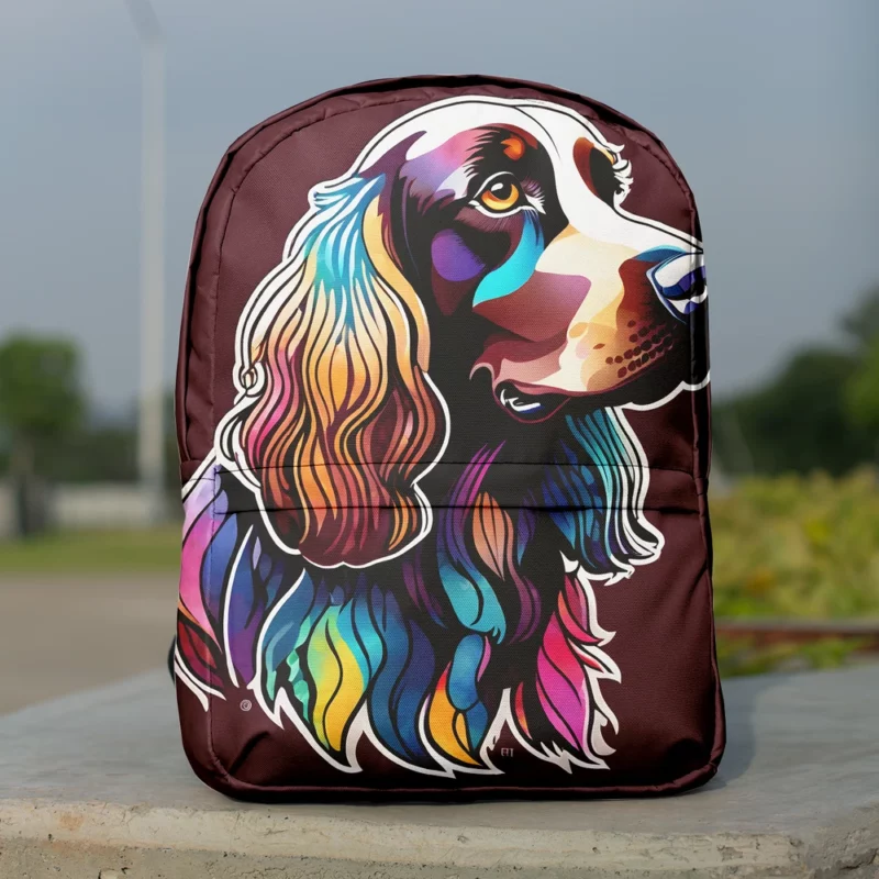 Teen Stylish Home Field Spaniel Decor Minimalist Backpack