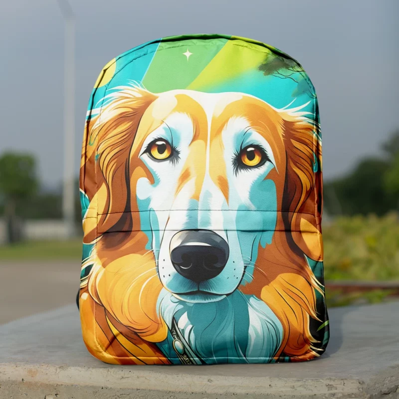 Versatile Borzoi Dog Partner Minimalist Backpack