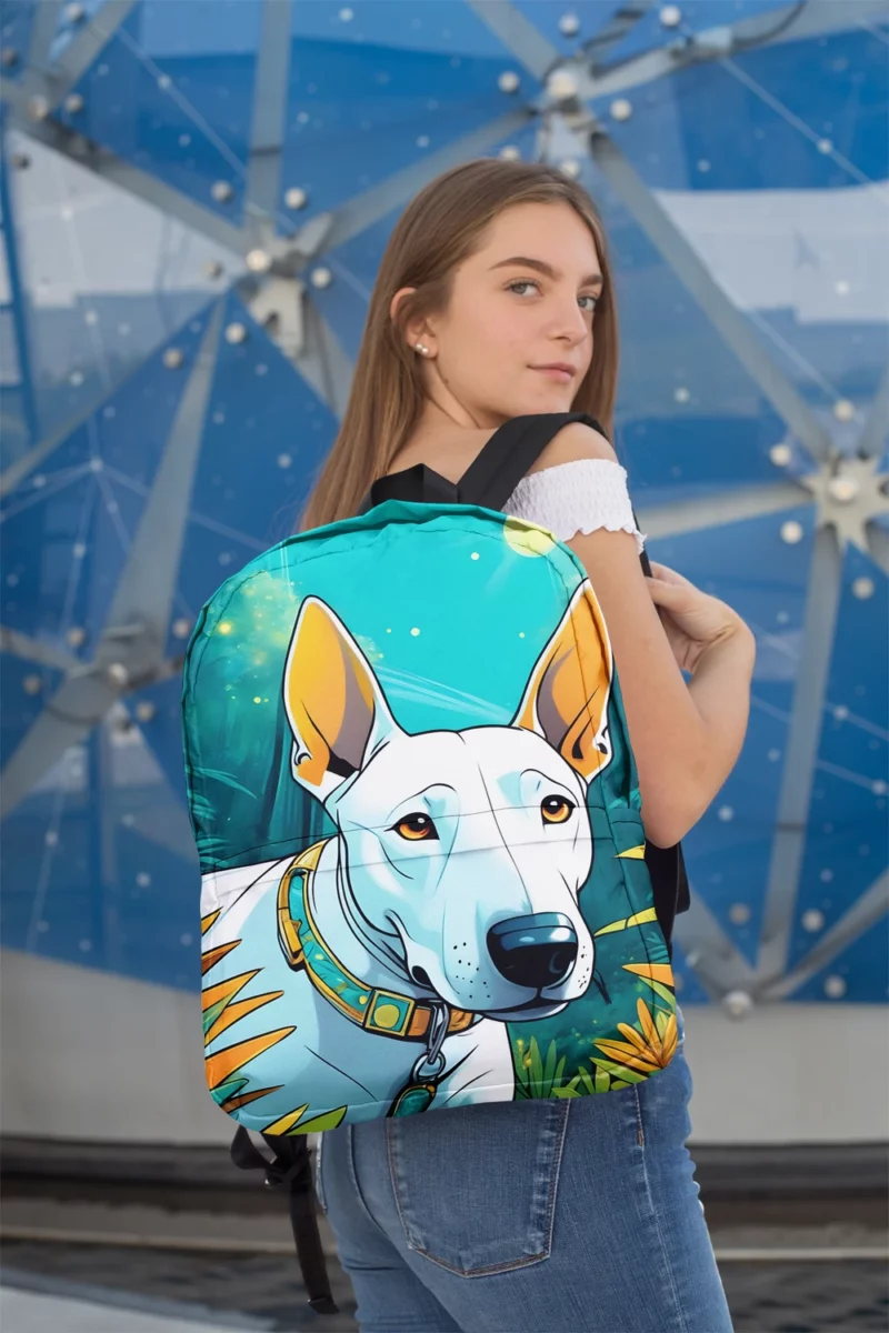 Versatile Bull Terrier Dog Partner Minimalist Backpack 2