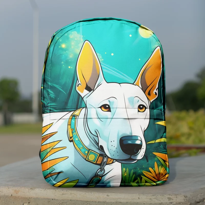 Versatile Bull Terrier Dog Partner Minimalist Backpack